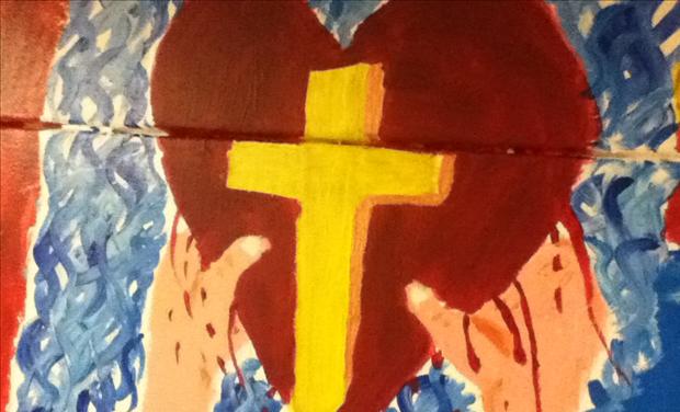 Censored christian artwork